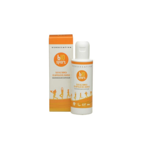 Olio BIO SPORT Arnica. Artiglio del Diavolo. Canapa pre-sport 100ml – Verdesativa