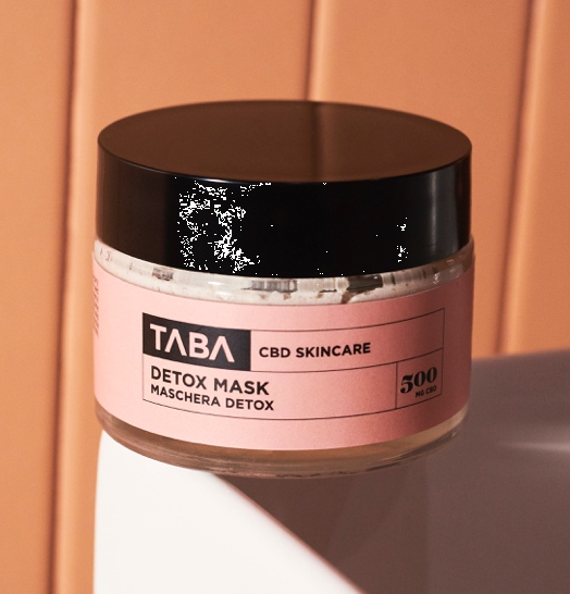 Maschera Viso Detox – 500mg CBD – TABA Skincare