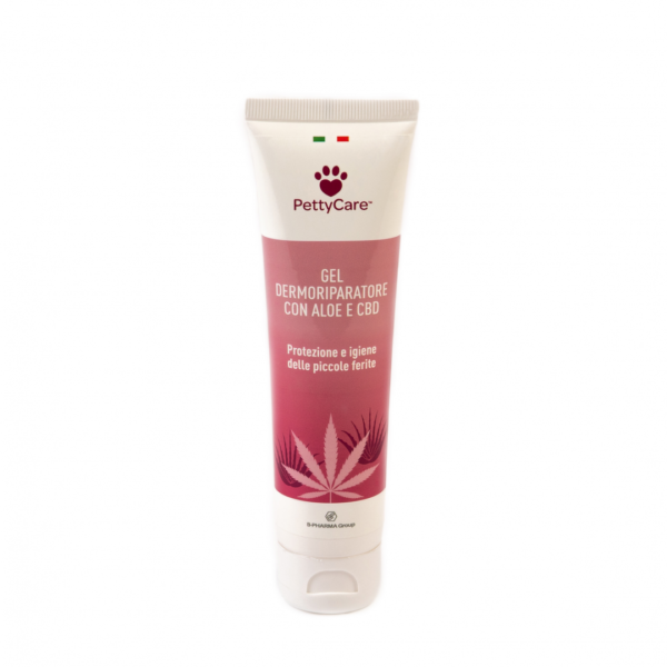 GEL DERMORIPARATORE CON ALOE E CBD – 100ml – B-Pharma