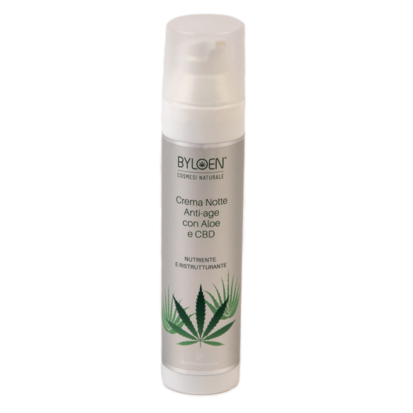 Crema notte Anti-Age con Aloe e CBD – 100ml – B-Pharma