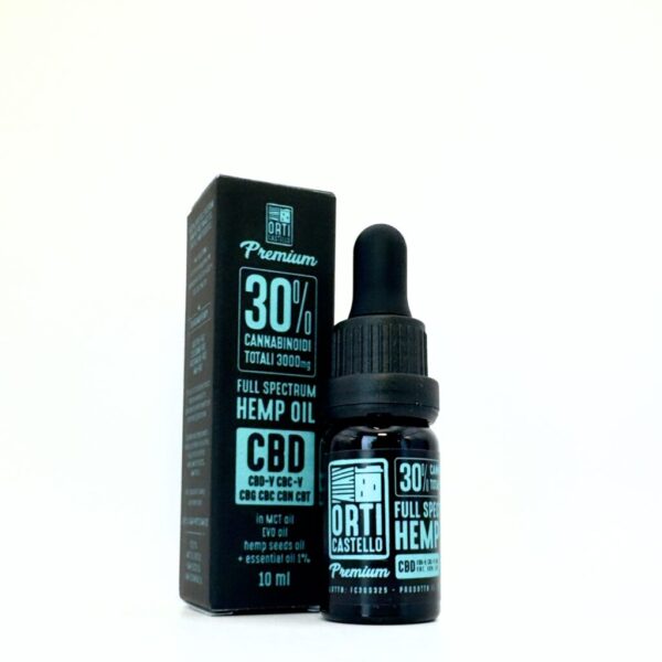 Orti Catello – Olio CBD Full Spectrum 50% Premium | 3000mg Cannabinoidi Totali in Olio MCT